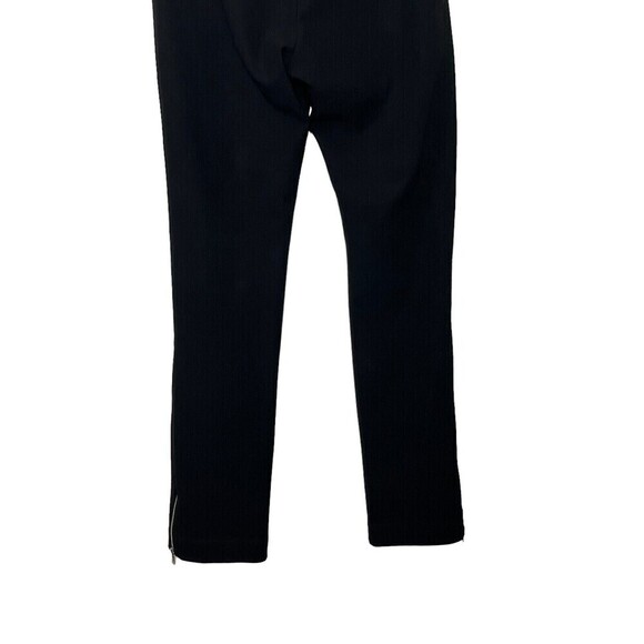 La Ligne Moto Pants Women’s Small Black Cropped Zip Hem Pull-On Stretch - Picture 7 of 13